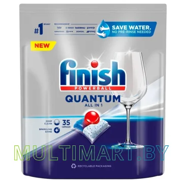 Капсулы для посудомоечной машины Finish PowerBall Quantum All in 1 (35 шт)